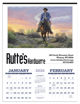 Produit promotionnel American West by Tim Cox Calendar