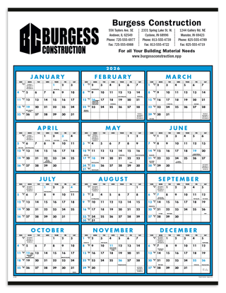 Produit promotionnel Span-A-Year Non-Laminated Calendar