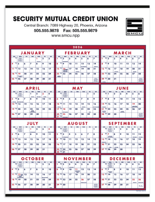 Produit promotionnel Span-A-Year Calendar