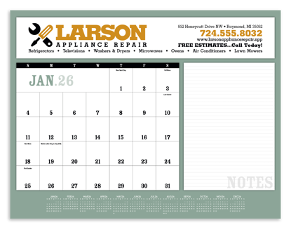 Produit promotionnel Notes Desk Pad
