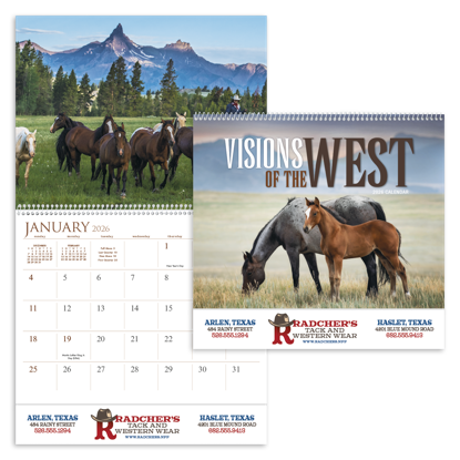 Produit promotionnel Visions of the West Calendar
