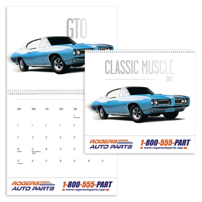 Produit promotionnel Classic Muscle Cars Calendar
