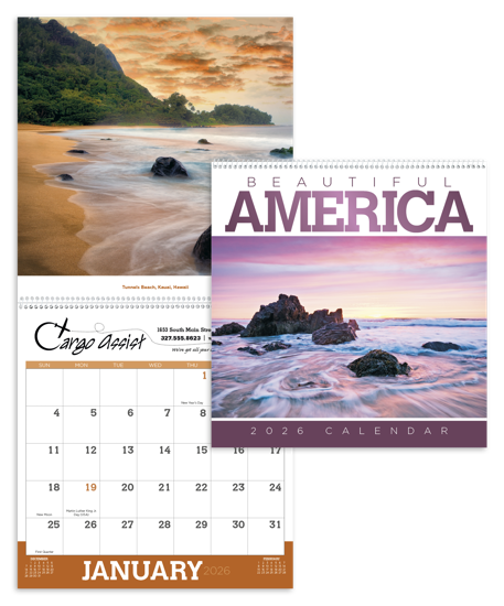 Produit promotionnel Beautiful America Calendar