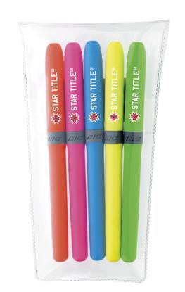 BIC® Brite Liner Grip™ 5-Pack - Blue