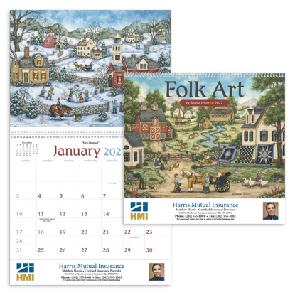 Produit promotionnel Folk Art Calendar