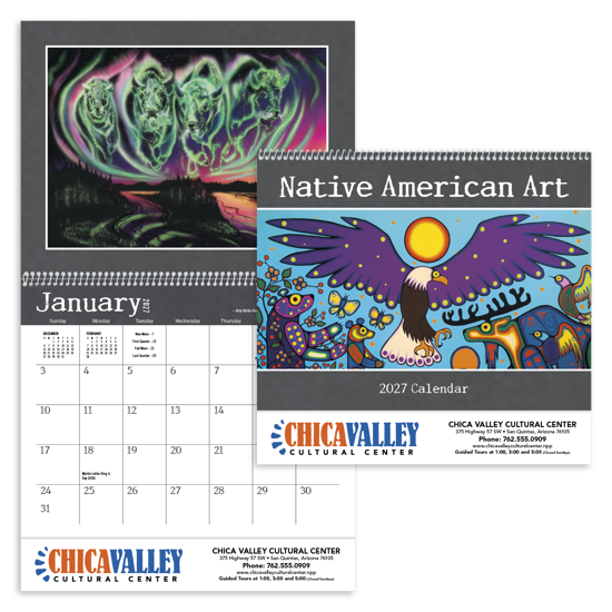 Produit promotionnel Native American Art Calendar