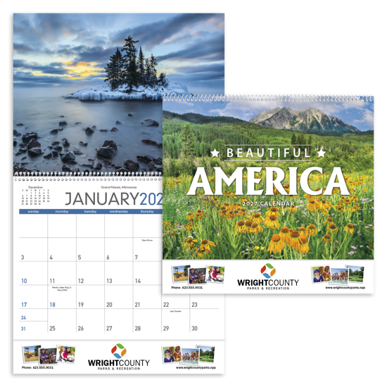 Produit promotionnel Beautiful America Calendar
