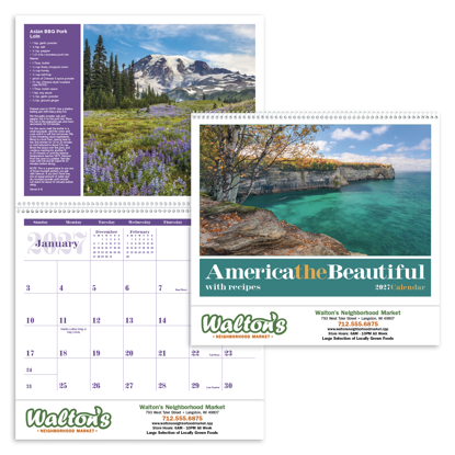 Produit promotionnel America the Beautiful with Recipes Calendar