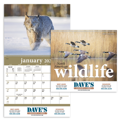 Produit promotionnel North American Wildlife Calendar