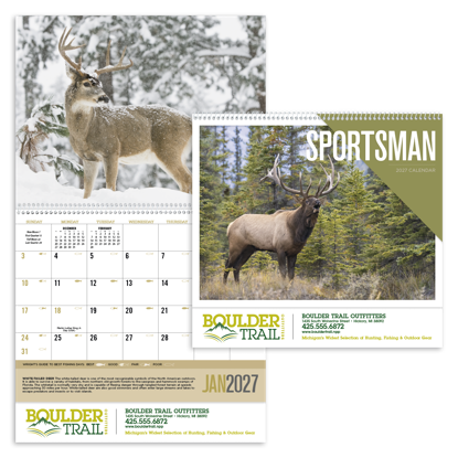 Produit promotionnel Sportsman Calendar