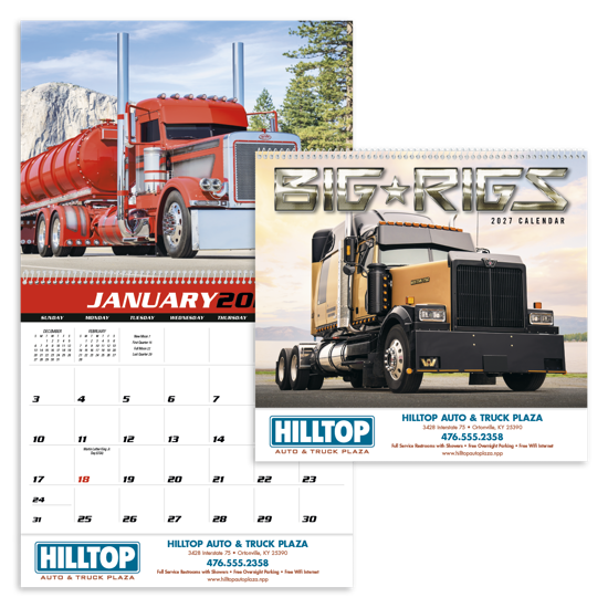Produit promotionnel Big Rigs Calendar