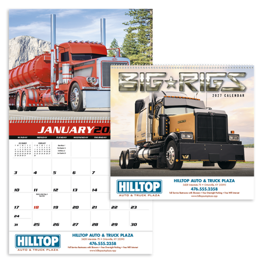 Produit promotionnel Big Rigs Calendar