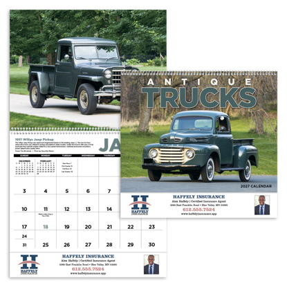 Produit promotionnel Antique Trucks Calendar