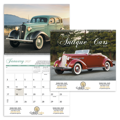Produit promotionnel Antique Cars Calendar
