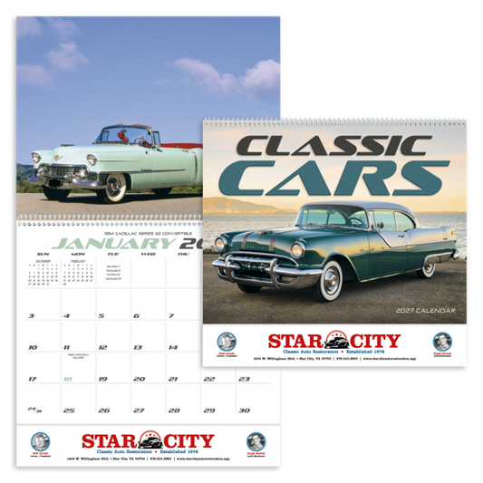 Produit promotionnel Classic Cars Calendar