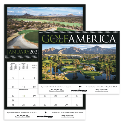 Produit promotionnel Golf America Calendar