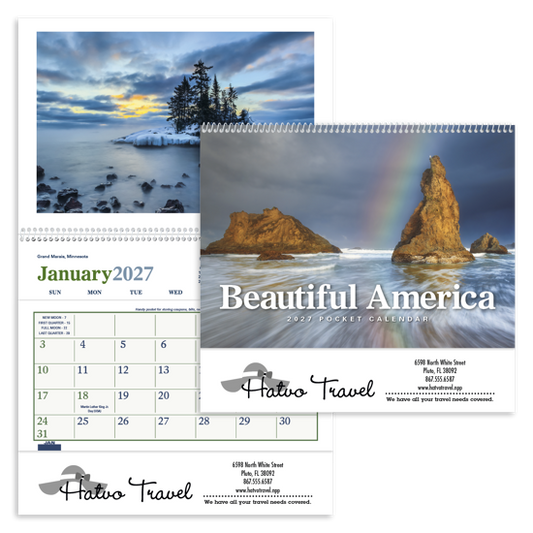 Produit promotionnel Beautiful America Pocket Calendar