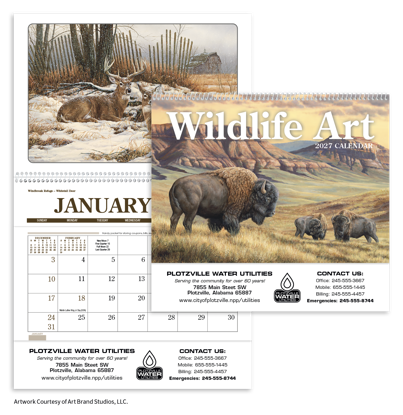 Produit promotionnel Wildlife Art Pocket Calendar