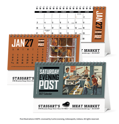 Produit promotionnel  The Saturday Evening Post Desk Calendar
