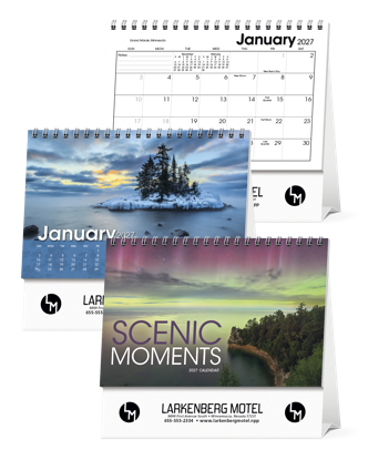 Produit promotionnel Scenic Moments Large Desk Calendar