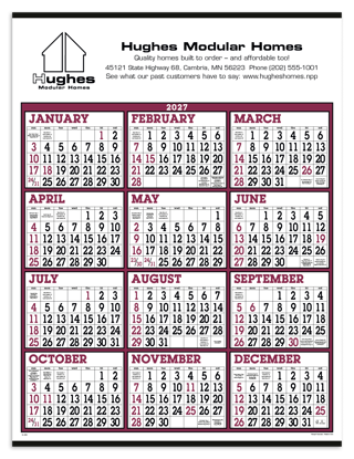 Produit promotionnel Big Numbers Span-A-Year Calendar