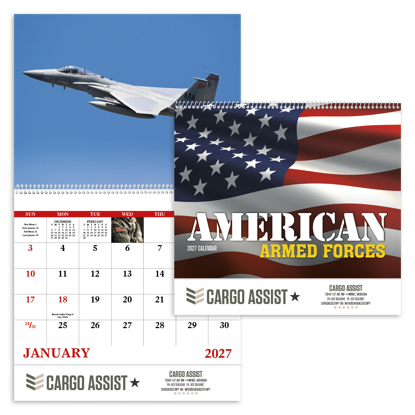 Produit promotionnel American Armed Forces - Spiral Calendar
