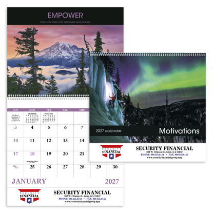 Produit promotionnel Motivations - Spiral Calendar
