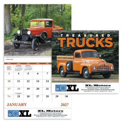 Produit promotionnel Treasured Trucks - Spiral Calendar