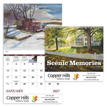 Produit promotionnel Scenic Memories - Spiral Calendar