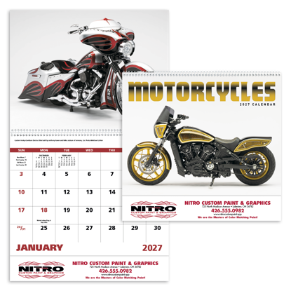 Produit promotionnel Motorcycles - Spiral Calendar
