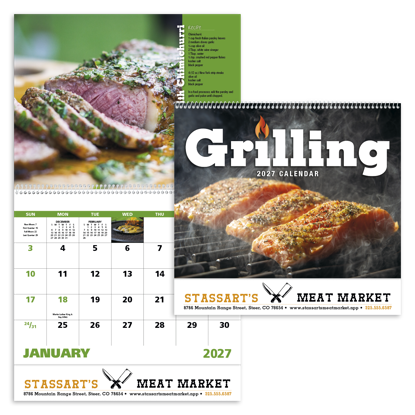 Produit promotionnel Grilling - Spiral Calendar