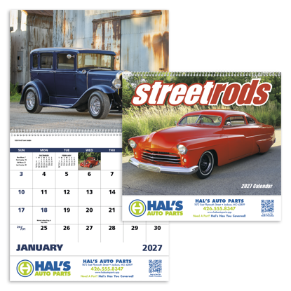 Produit promotionnel Street Rods - Spiral Calendar