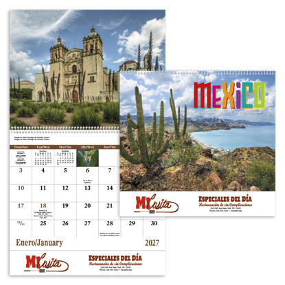 Produit promotionnel Mexico - Spiral Calendar