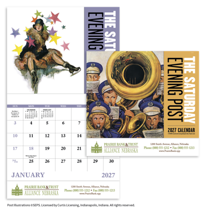Produit promotionnel The Saturday Evening Post - Stapled Calendar