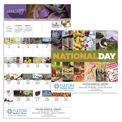 Produit promotionnel National Day - Stapled Calendar