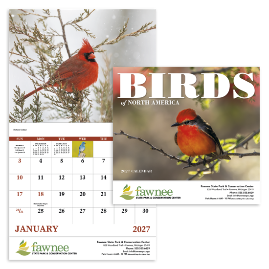Produit promotionnel Birds of North America - Stapled Calendar