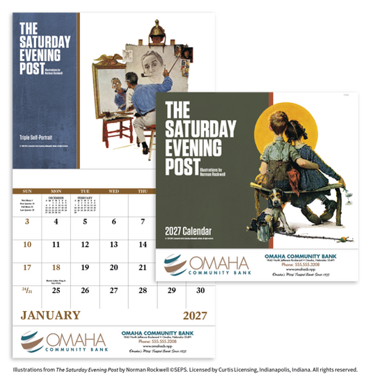 Produit promotionnel  The Saturday Evening Post Illustrations by Norman Rockwell – Stapled Calendar