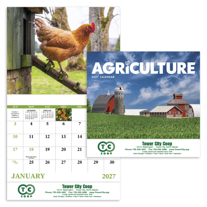 Produit promotionnel Agriculture - Stapled Calendar
