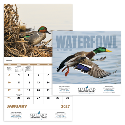 Produit promotionnel Waterfowl - Stapled Calendar