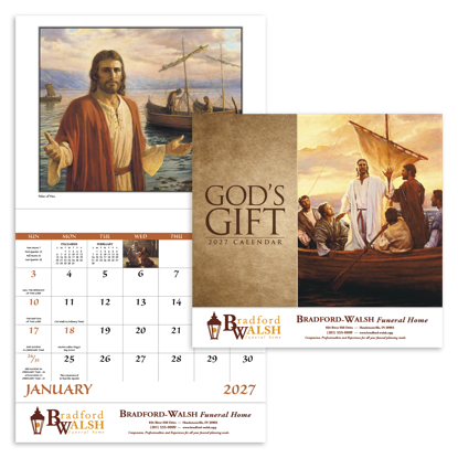 Produit promotionnel God's Gift - Stapled Calendar