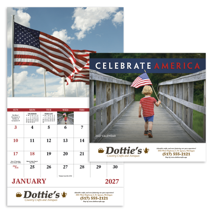 Produit promotionnel Celebrate America - Stapled Calendar
