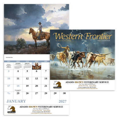 Produit promotionnel Western Frontier - Stapled Calendar