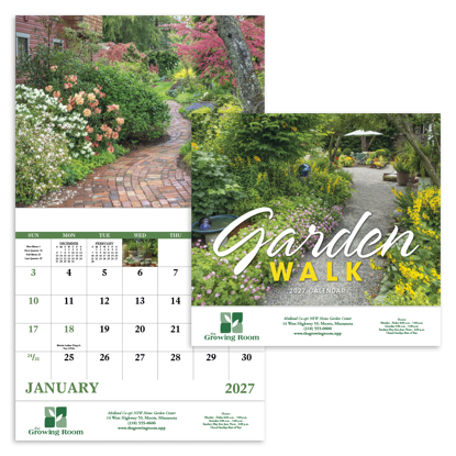 Produit promotionnel Garden Walk - Stapled Calendar