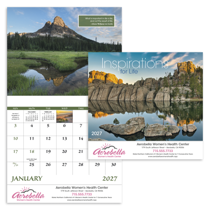 Produit promotionnel Inspirations for Life - Stapled Calendar