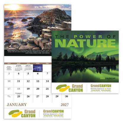 Produit promotionnel The Power of Nature - Stapled Calendar