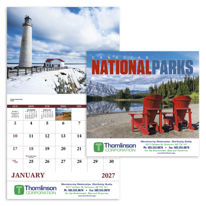 Produit promotionnel Canadian National Parks - Stapled Calendar