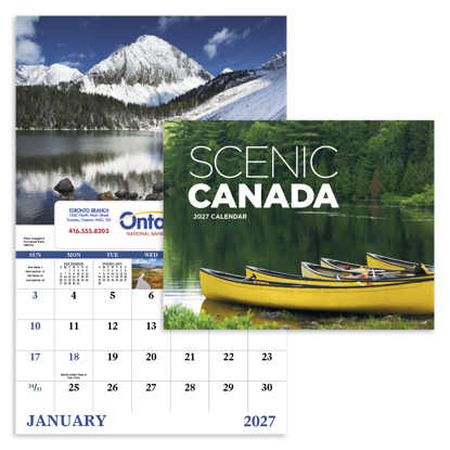 Produit promotionnel Scenic Canada - Window Calendar