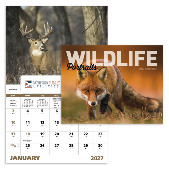 Produit promotionnel Wildlife Portraits - Window Calendar