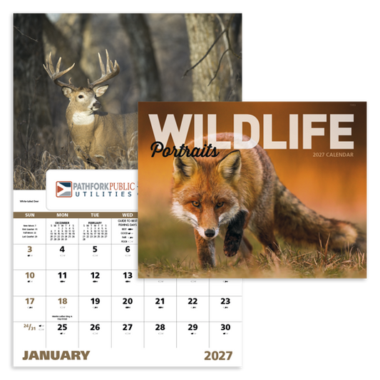 Produit promotionnel Wildlife Portraits - Window Calendar