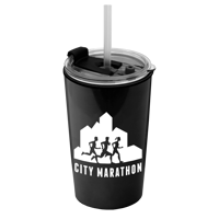 Produit promotionnel Sentinel Metallic Acrylic Tumbler with 2-in-1 Lid with Straw - 14 oz.